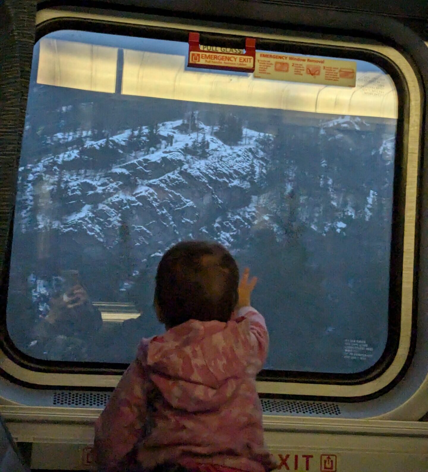 On the train to the mountains